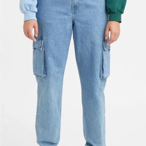 Women's Levi's Premium Loose Cargo High Rise Jeans Pants